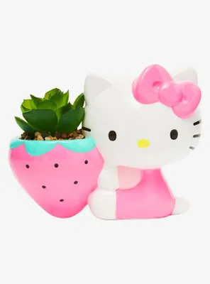 Sanrio Hello Kitty Strawberry Faux Succulent Planter