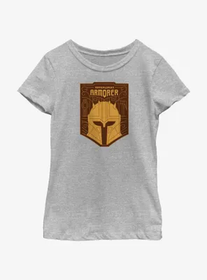 Star Wars The Mandalorian Armorer Crest Youth Girls T-Shirt