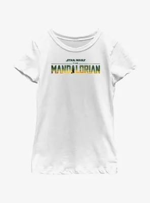 Star Wars The Mandalorian Desert Sunset Logo Youth Girls T-Shirt
