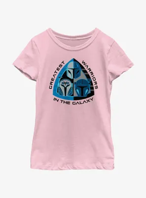 Star Wars The Mandalorian Greatest Warriors Galaxy Youth Girls T-Shirt