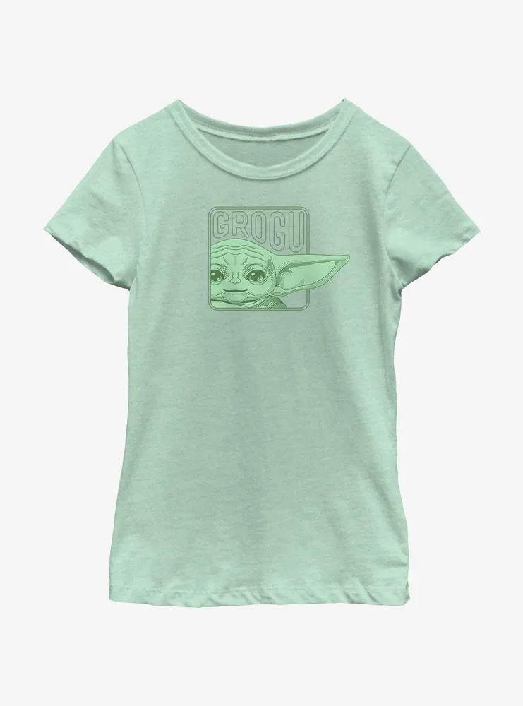 Star Wars The Mandalorian Grogu Happy Ears Youth Girls T-Shirt