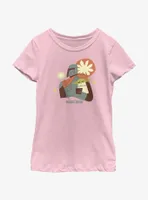 Star Wars The Mandalorian Mando & Sleepy Grogu Sketch Youth Girls T-Shirt