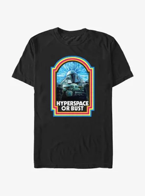 Star Wars The Mandalorian Hyperspace or Bust T-Shirt