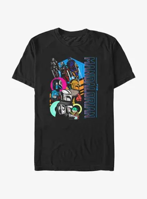 Star Wars The Mandalorian Fearsome Warriors Portrait T-Shirt