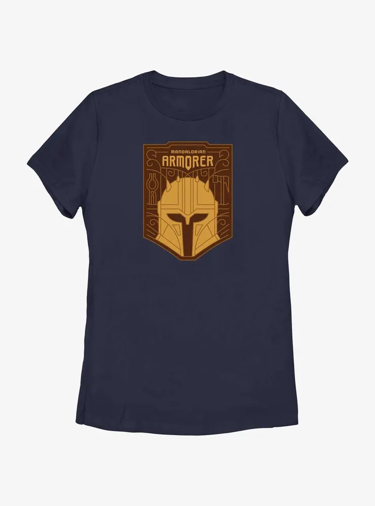 Star Wars The Mandalorian Armorer Crest Womens T-Shirt