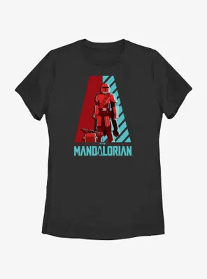 Star Wars The Mandalorian Galaxy's Heroes Logo Womens T-Shirt
