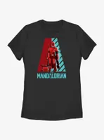 Star Wars The Mandalorian Galaxy's Heroes Logo Womens T-Shirt