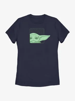 Star Wars The Mandalorian Grogu Happy Ears Womens T-Shirt