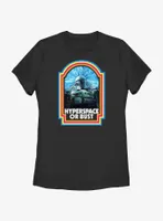 Star Wars The Mandalorian Hyperspace or Bust Womens T-Shirt