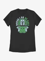 Star Wars The Mandalorian Where I Go, He Goes Womens T-Shirt