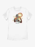 Star Wars The Mandalorian Mando & Sleepy Grogu Sketch Womens T-Shirt