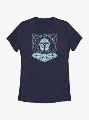 Star Wars The Mandalorian This Is Way Line Art Womens T-Shirt