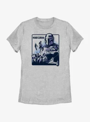 Star Wars The Mandalorian Galaxy's Warriors Poster Womens T-Shirt
