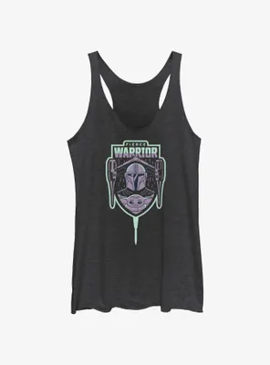 Star Wars The Mandalorian Fierce Warrior Badge Womens Tank Top