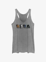 Star Wars The Mandalorian Helmet Heads Armorer, Mando, Paz Vizsla & Bo-Katan Womens Tank Top