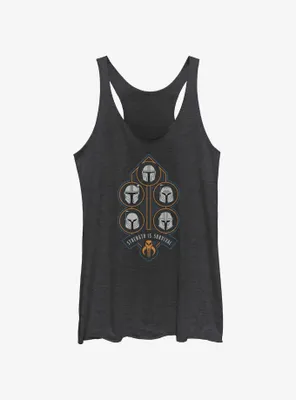 Star Wars The Mandalorian Strength Is Survival Womens Tank Top