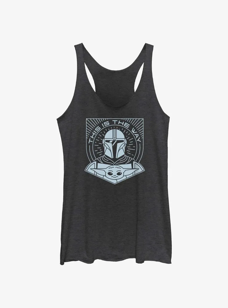 Star Wars The Mandalorian This Is Way Line Art Womens Tank Top