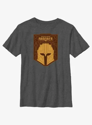 Star Wars The Mandalorian Armorer Crest Youth T-Shirt