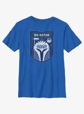 Star Wars The Mandalorian Bo-Katan Crest Youth T-Shirt