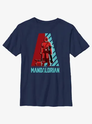 Star Wars The Mandalorian Galaxy's Heroes Logo Youth T-Shirt
