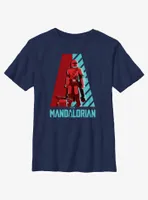 Star Wars The Mandalorian Galaxy's Heroes Logo Youth T-Shirt