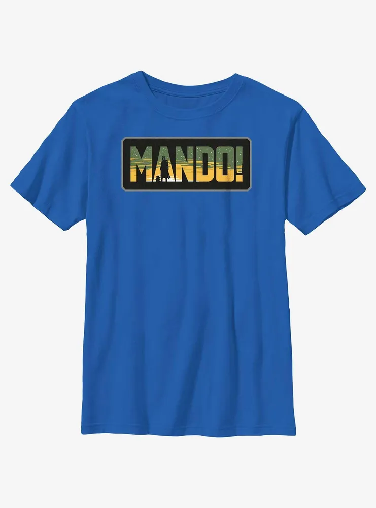 Star Wars The Mandalorian Mando Badge Youth T-Shirt