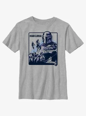 Star Wars The Mandalorian Galaxy's Warriors Poster Youth T-Shirt