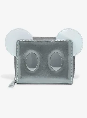 Loungefly Disney100 Mickey Mouse Platinum Mini Zipper Wallet