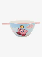 Nintendo Kirby Clouds Ramen Bowl With Chopsticks