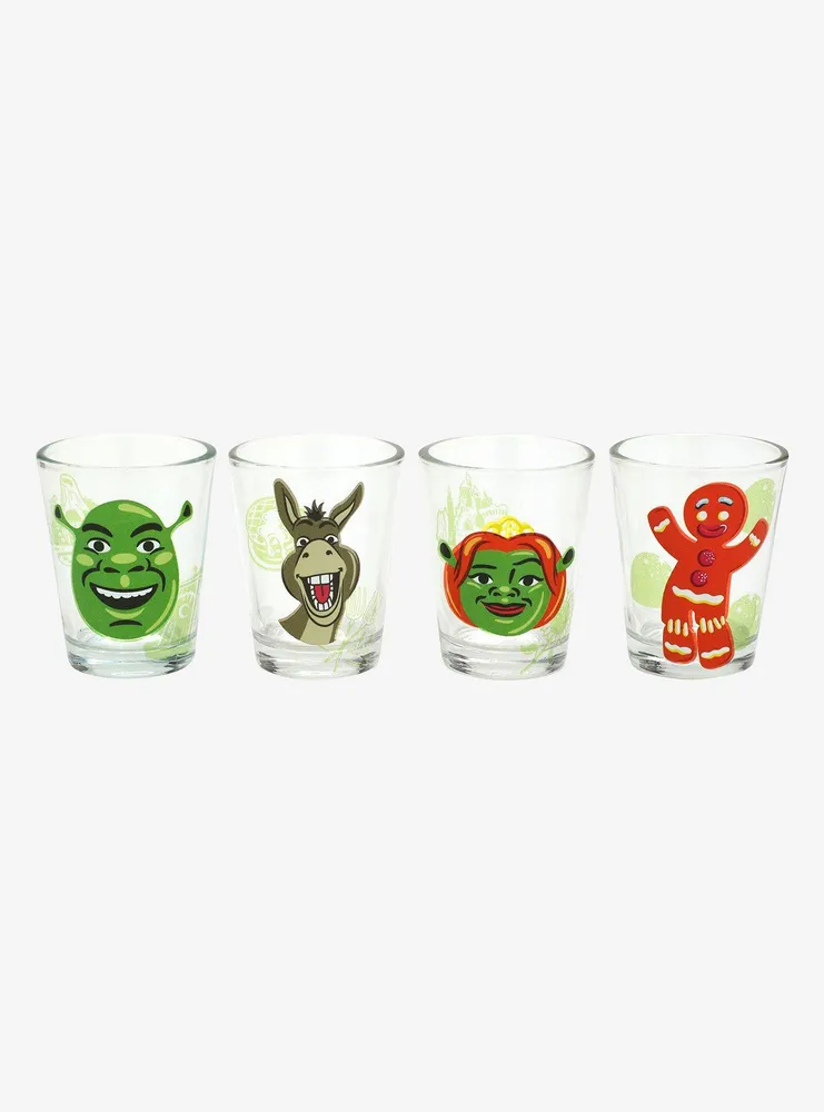 Shrek Character Mini Glass Set