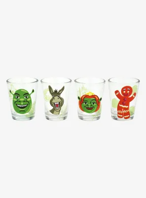 Shrek Character Mini Glass Set