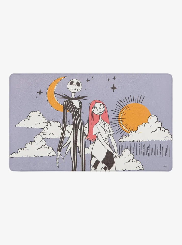 Disney The Nightmare Before Christmas Sally & Jack Skellington Celestial Kitchen Mat