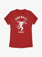 Fireball Whisky Red Dragon Logo Womens T-Shirt