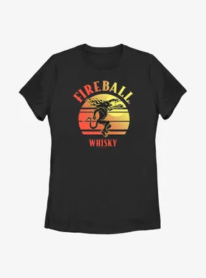Fireball Whisky Sunset Womens T-Shirt