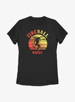 Fireball Whisky Sunset Womens T-Shirt