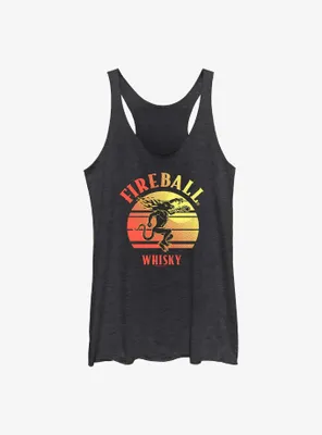 Fireball Whisky Sunset Womens Tank Top
