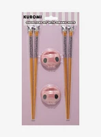 Sanrio Kuromi Chopstick & Rest Set