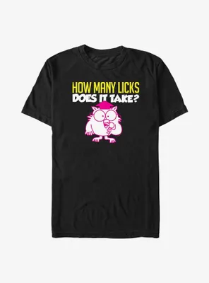 Tootsie Roll Mr. Owl How Many Licks T-Shirt