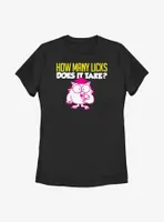 Tootsie Roll Mr. Owl How Many Licks Womens T-Shirt