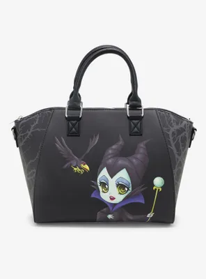 Loungefly Disney Sleeping Beauty Maleficent Dragon & Chibi Satchel Bag
