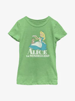 Disney Alice Wonderland And Dinah Youth Girls T-Shirt