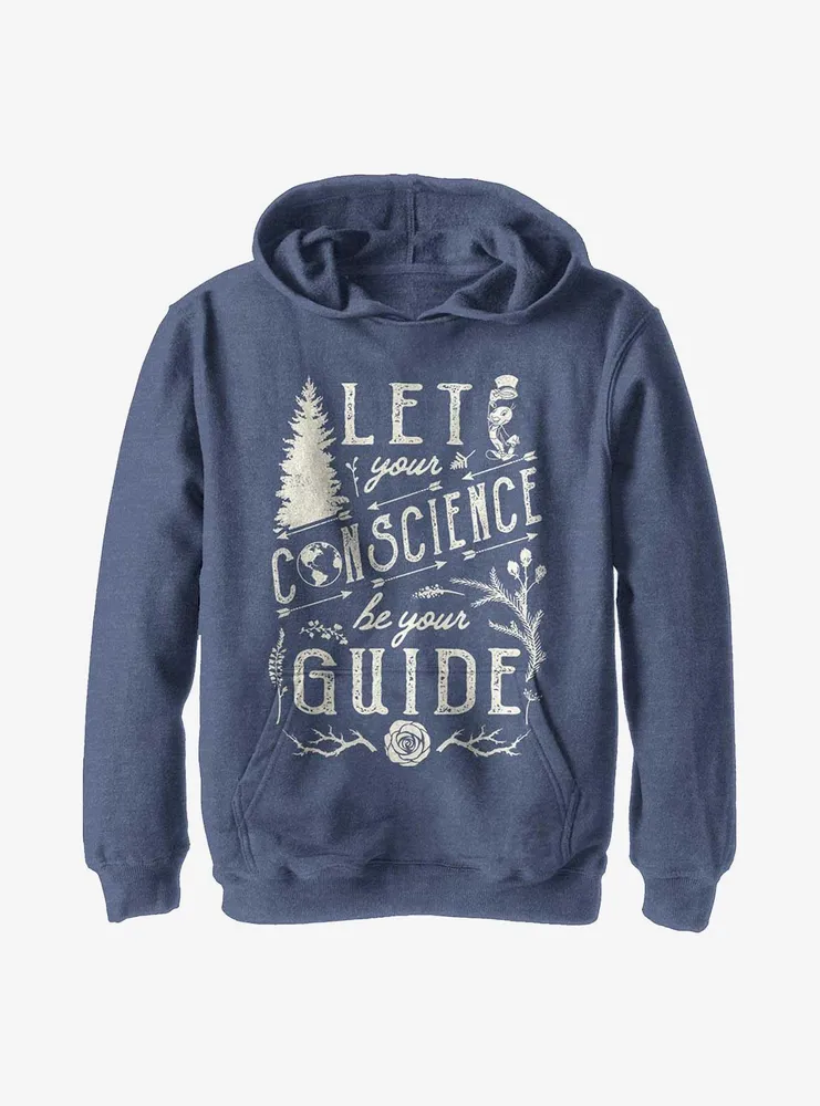 Disney Pinocchio Conscience Be Your Guide Youth Hoodie