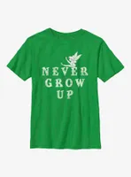 Disney Peter Pan Never Ever Grow Up Youth T-Shirt