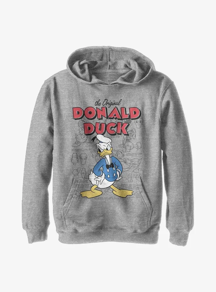 Disney Donald Duck Original Sketchbook Youth Hoodie