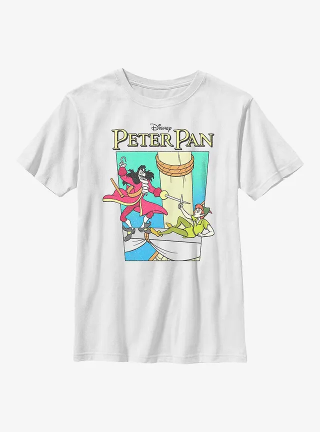Disney Peter Pan Captain Hook Face - Short Sleeve T-Shirt for Kids