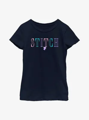 Disney Lilo & Stitch Pastel Name Youth Girls T-Shirt