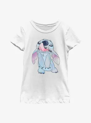 Disney Lilo & Stitch Licking Nose Youth Girls T-Shirt