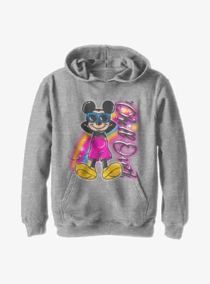 Disney Mickey Mouse Airbrush Style Youth Hoodie