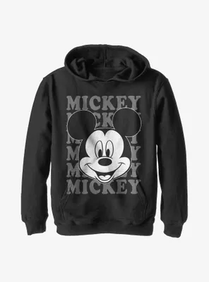 Disney Mickey Mouse Stack Name Youth Hoodie