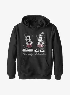 Disney Mickey Mouse & Minnie Always Forever Youth Hoodie